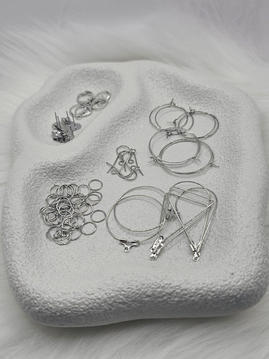 Silver Earring Making Bundle - Stainless Steel