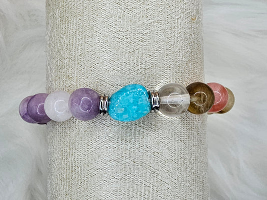 Équilibre Sacré - Spiritual Harmony Gemstone Bracelet