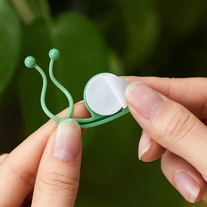 Clips invisibles para plantas con forma de caracol