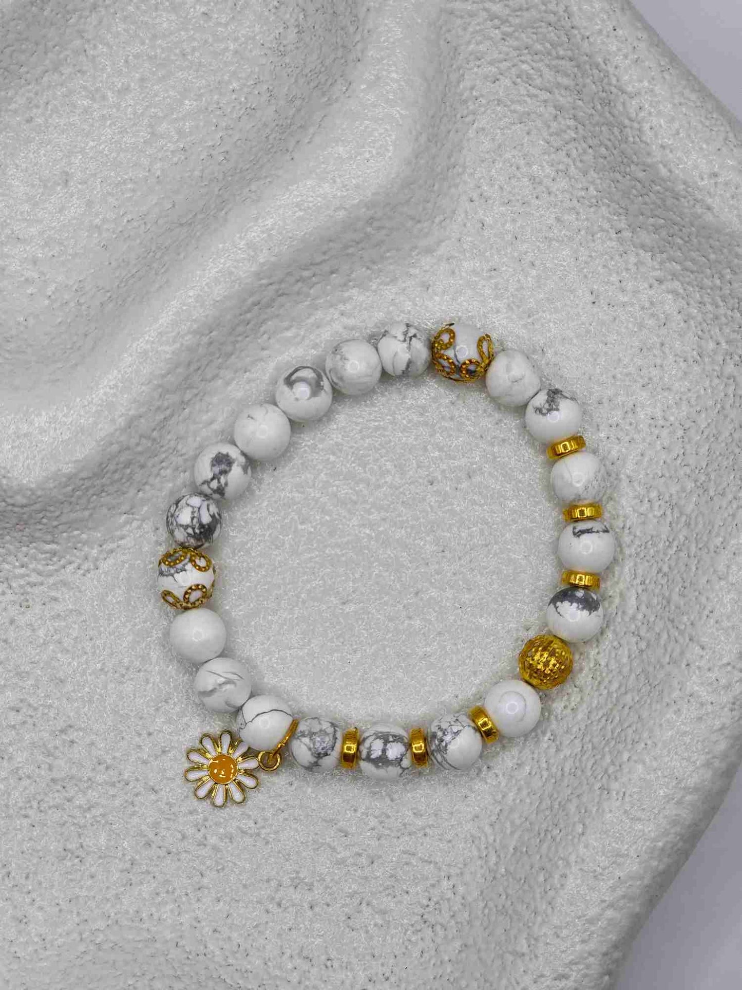 Gold Howlite Bracelets