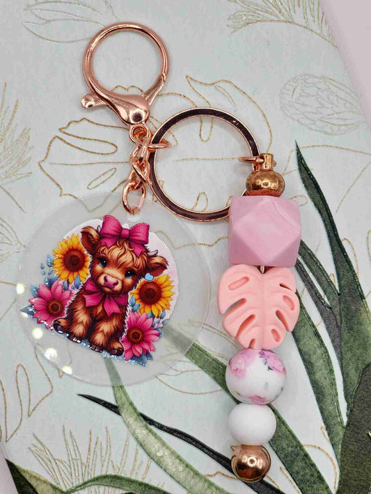 Pink Love Keyring