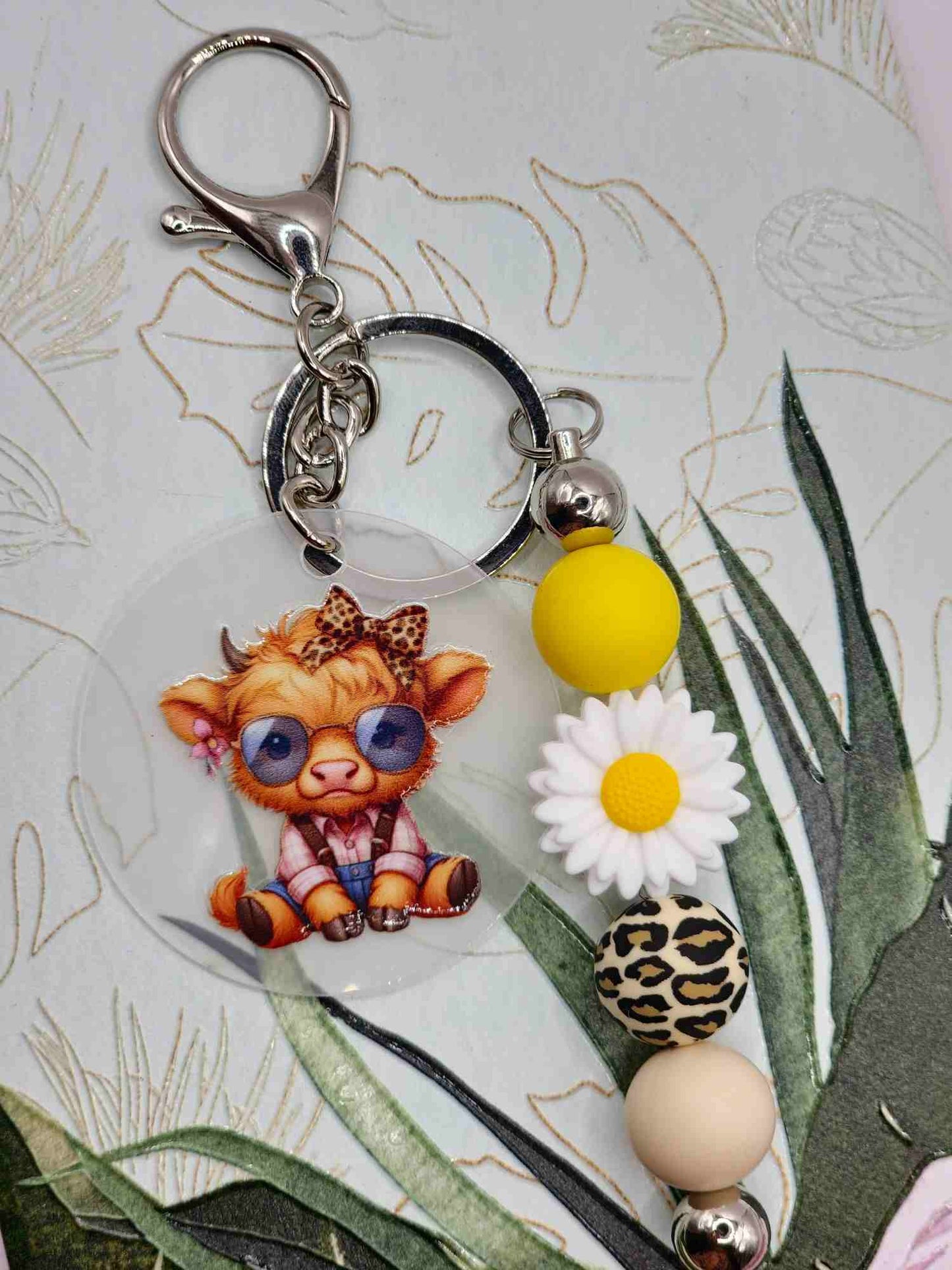 Wild Daisy Keyring