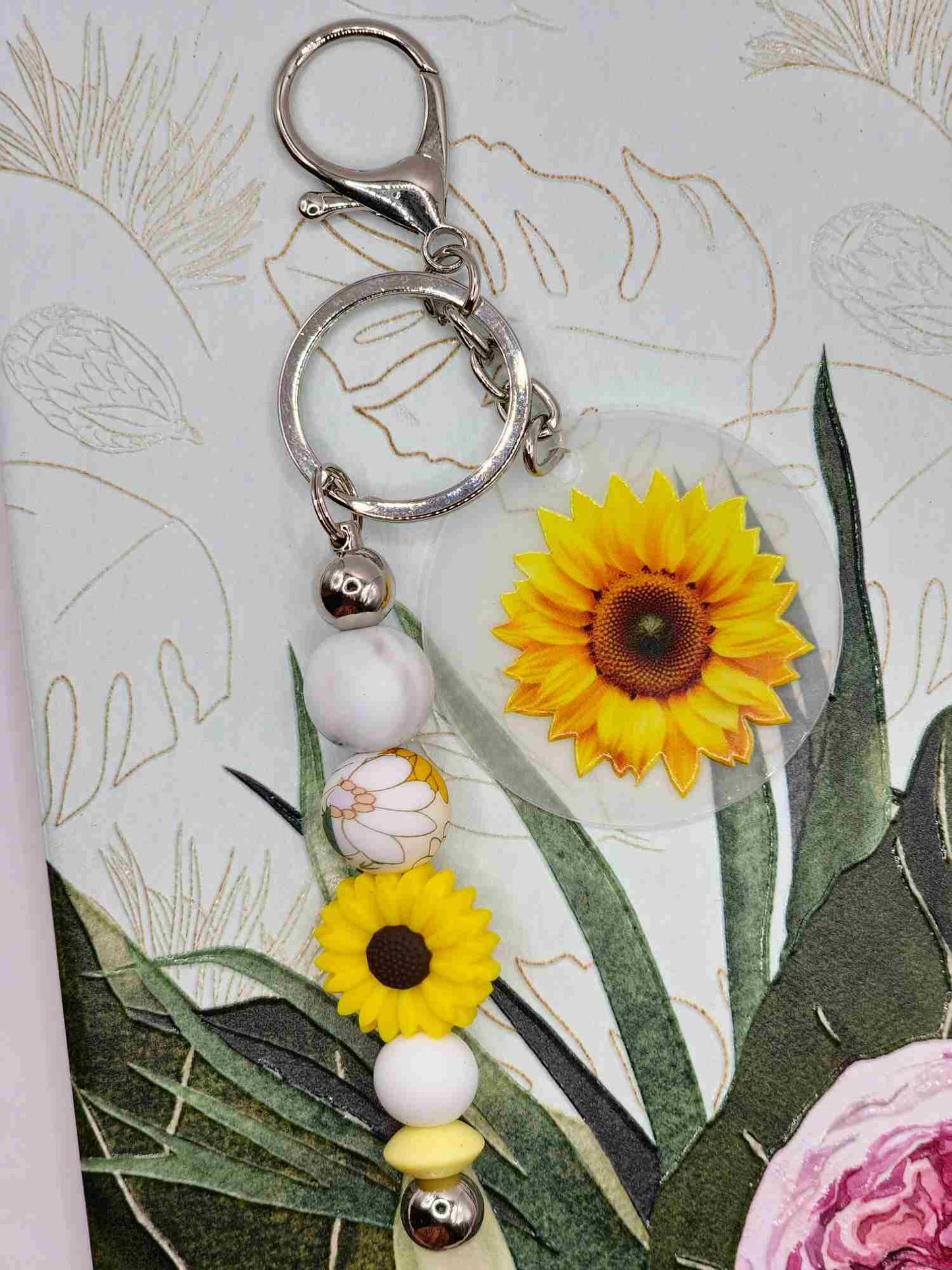 Wild Sunflower Keyring