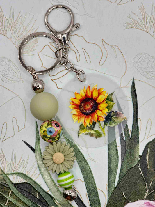 Green Prairie Keyring