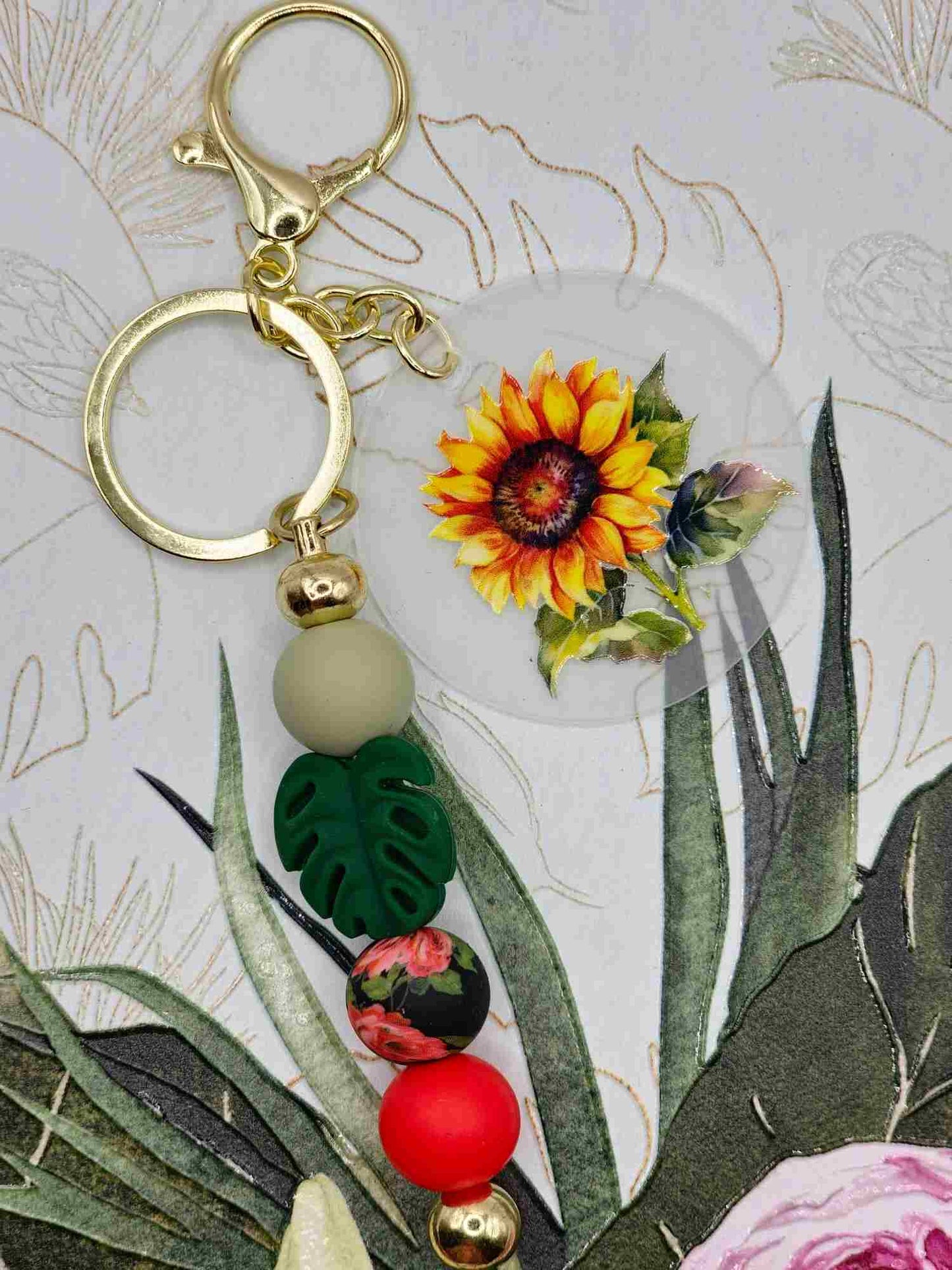 Sunrise Sunflower Keyring