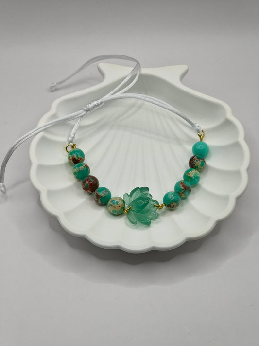 Green Lotus Bracelet