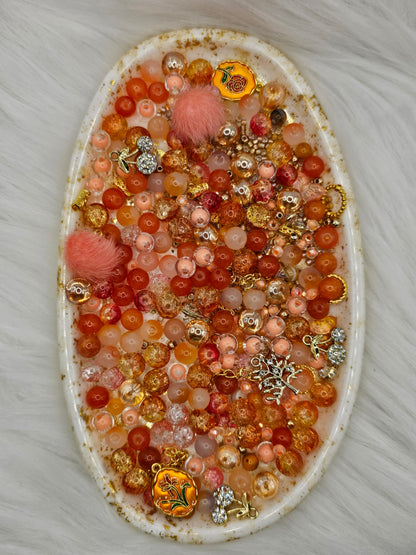 Autumn Glow 🍂 Orange & Gold Bead Bundle