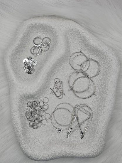 Silver Earring Making Bundle - Stainless Steel