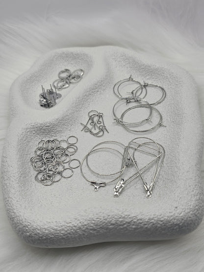 Silver Earring Making Bundle - Stainless Steel