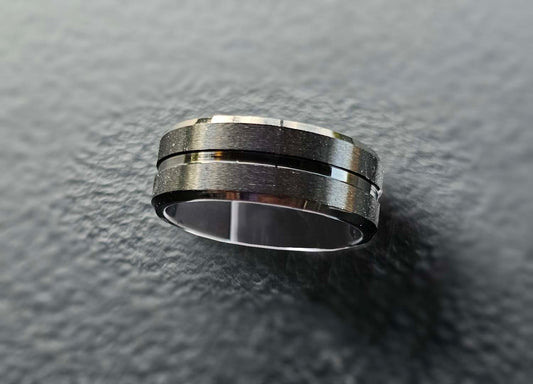 Black Eternity Unisex Ring