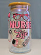Nurse Life - Pink 16 Oz Iridescent Tumbler