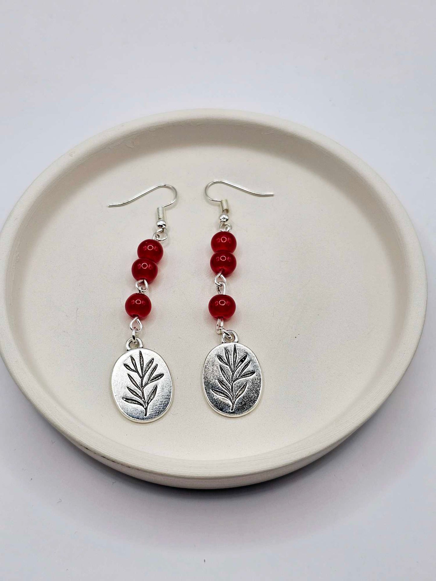 Red Forest Earrings