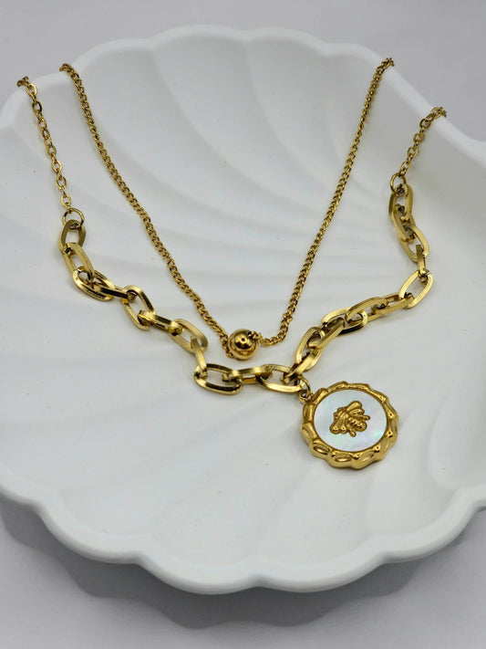 Abeille - 18K Gold Plated Necklace