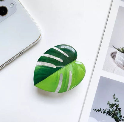 Monstera Acrylic Phone Grip