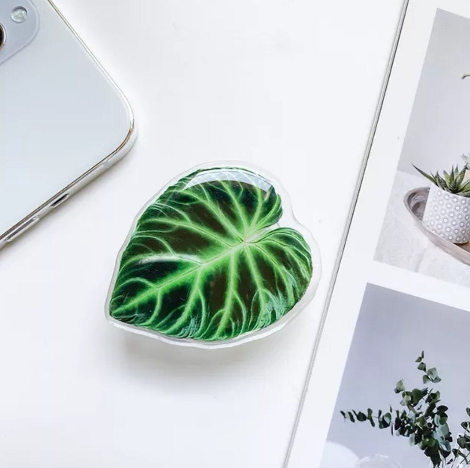 Philodendron Acrylic Phone Grip
