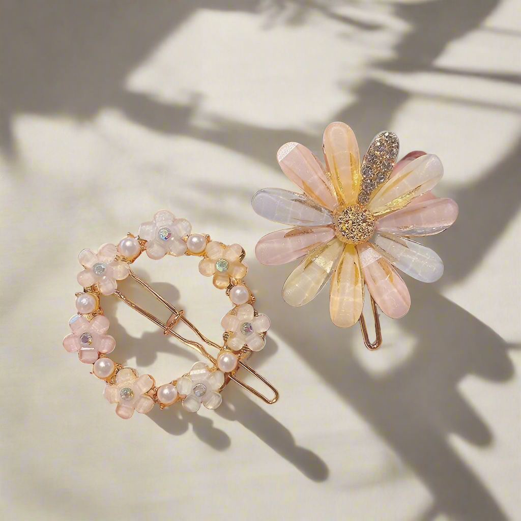 Floral Hair Clips