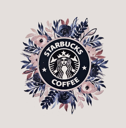 Floral Starbucks Coffee - 16 Oz Tumbler