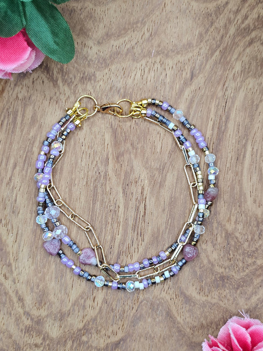 Lune Lavande - Lavender Moon Bracelet