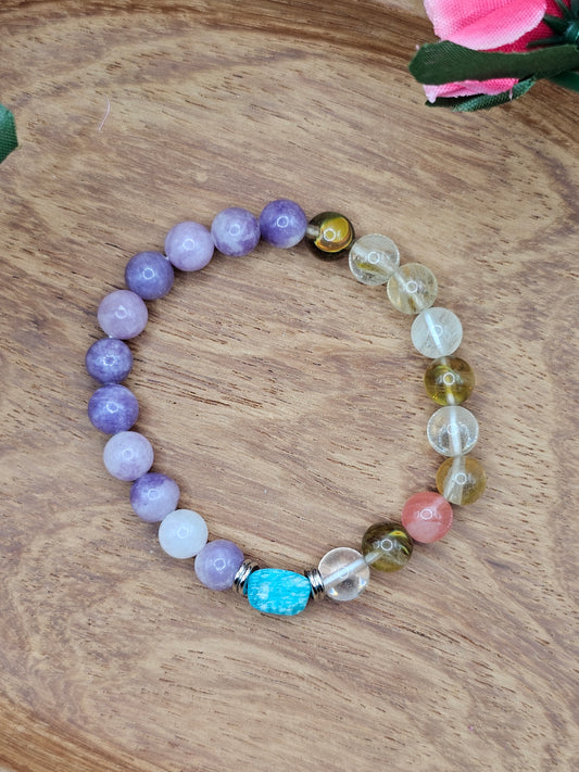 Équilibre Sacré - Spiritual Harmony Gemstone Bracelet