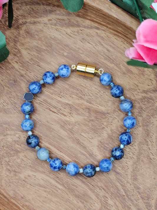 Voix Silencieuse – Jasper, Sodalite & Hematite Bracelet
