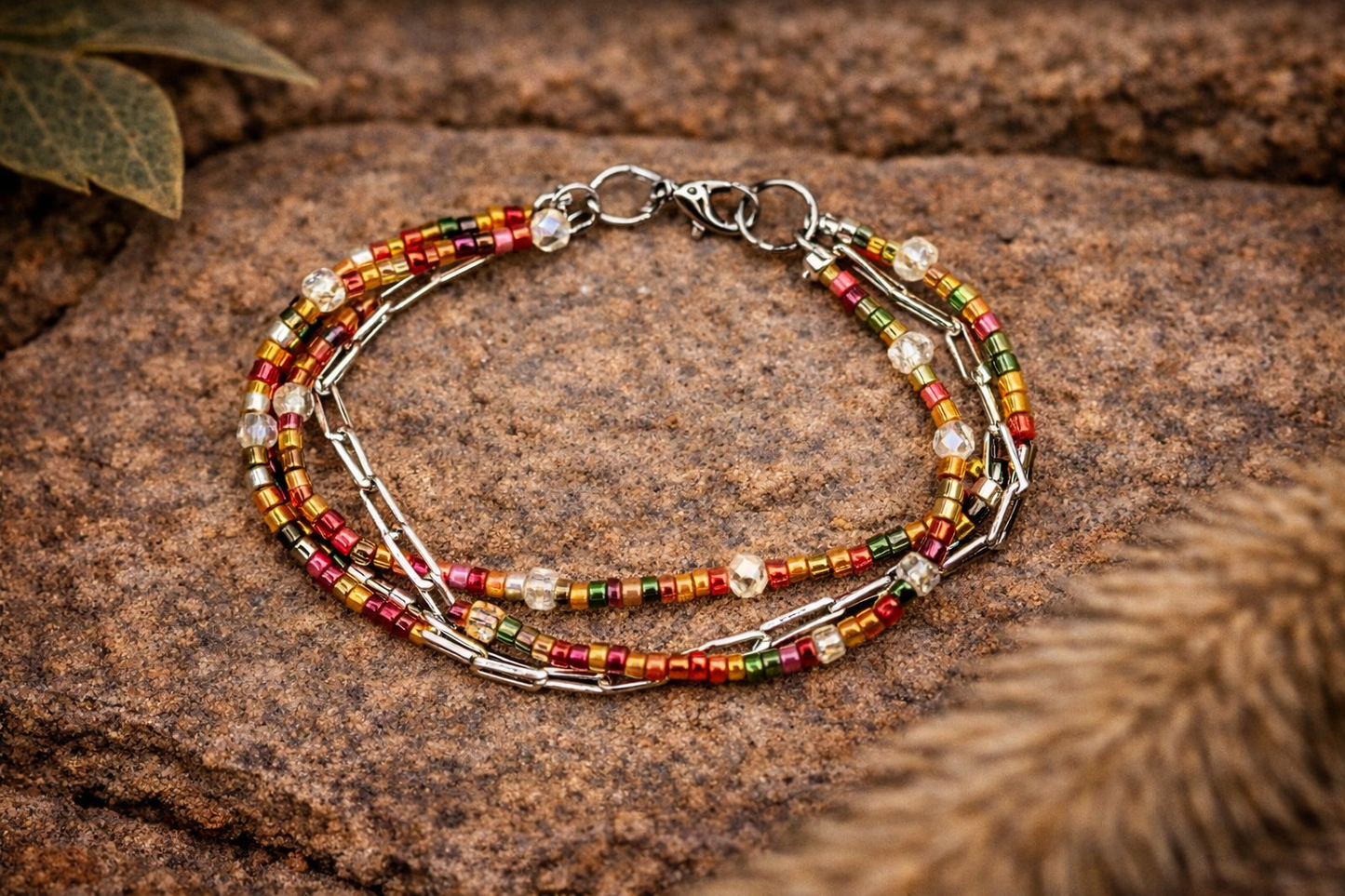 Pulsera Éclat Bohème de tres hilos