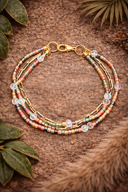 Pulsera Éclat Bohème de tres hilos